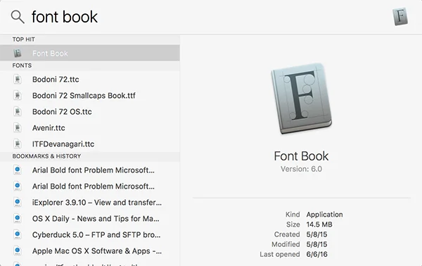 آموزش نصب فونت در مک بوک